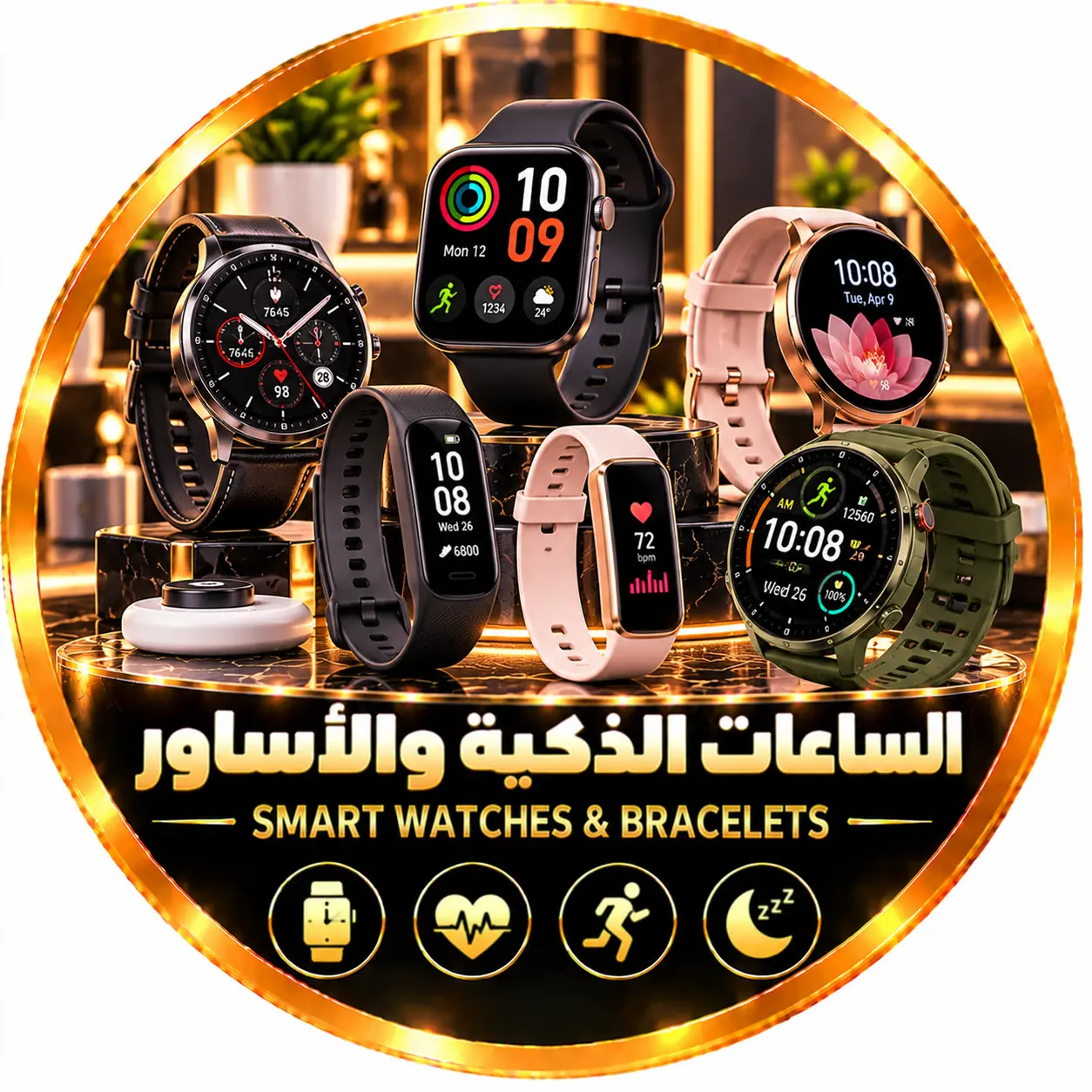 الساعات الذكية والأساور