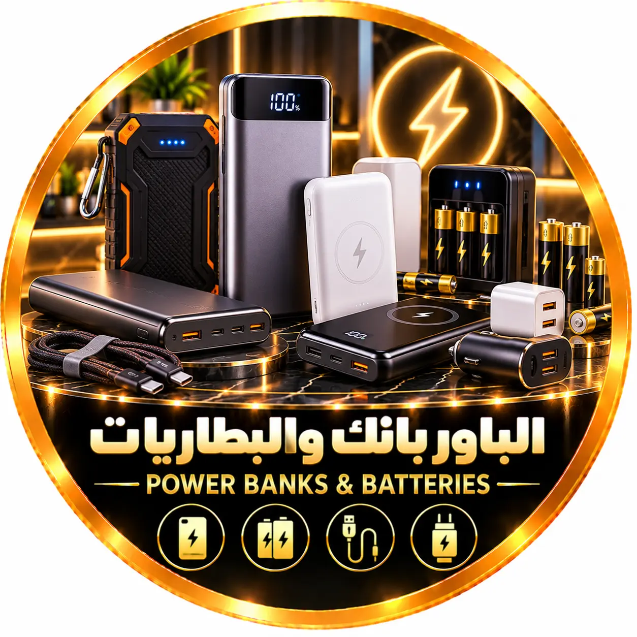 الباور بانك والبطاريات