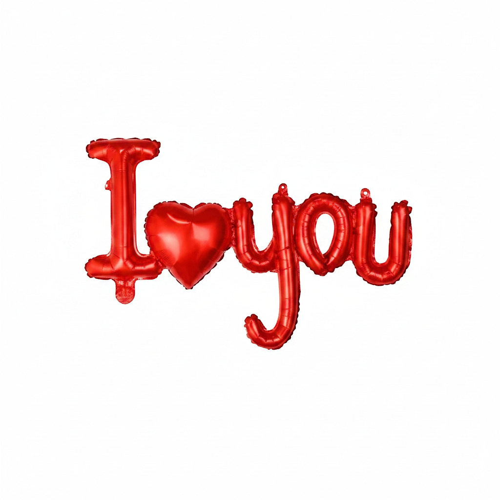 Balloon “I Love You” Design Red colour