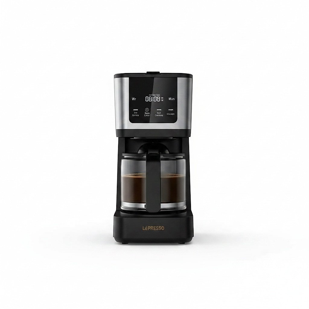 LePresso Rich Brew Coffee Machine Interactive Touch Display Black