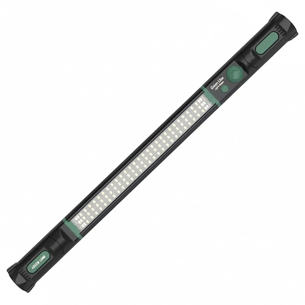Green Lion Light Beam Magnetic Work Light Black