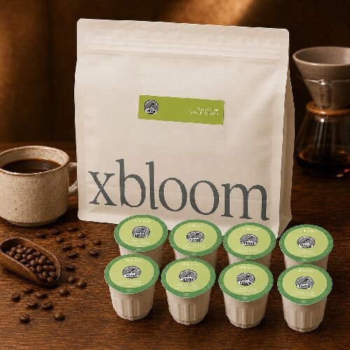 كبسولات قهوة مختصة أحادية المصدر xPods من xBloom Vulcan Banko Gotiti إثيوبيا بمعالجة طبيعية وإيحاءات التفاح والمانجو واللافندر والفراولة – 8 كبسولات