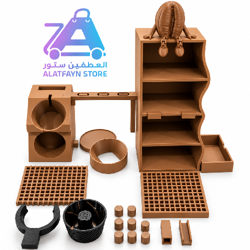 Xbloom Coffee Machine Accessories & Organizer Set – Modular Coffee Station Storage Kit 22pcs Brown Colour